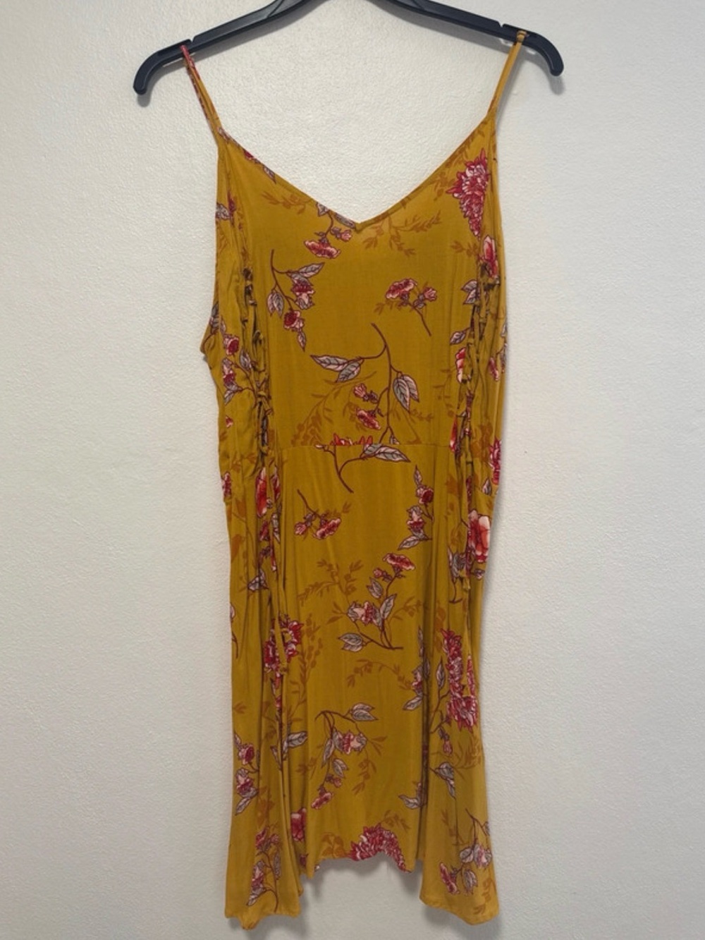 Charlotte Russe Mustard Yellow Floral Dress